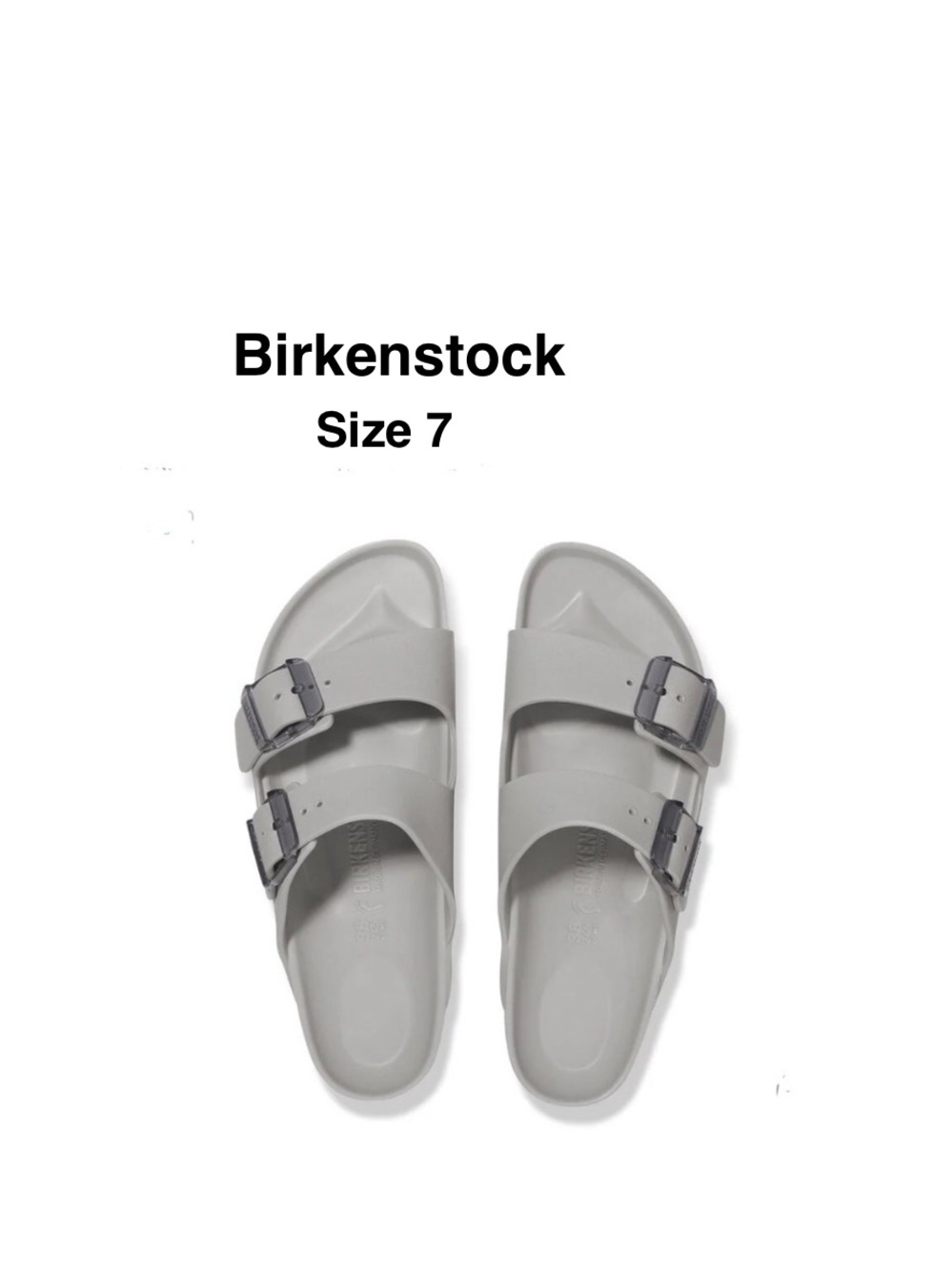 Birkenstock Arizona Stealth Buckle EVA Sandals Stone Coin/ Size 7 ⭐️⭐️⭐️⭐️